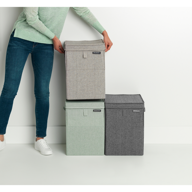 Caja apilable para ropa 35 Lt Grey