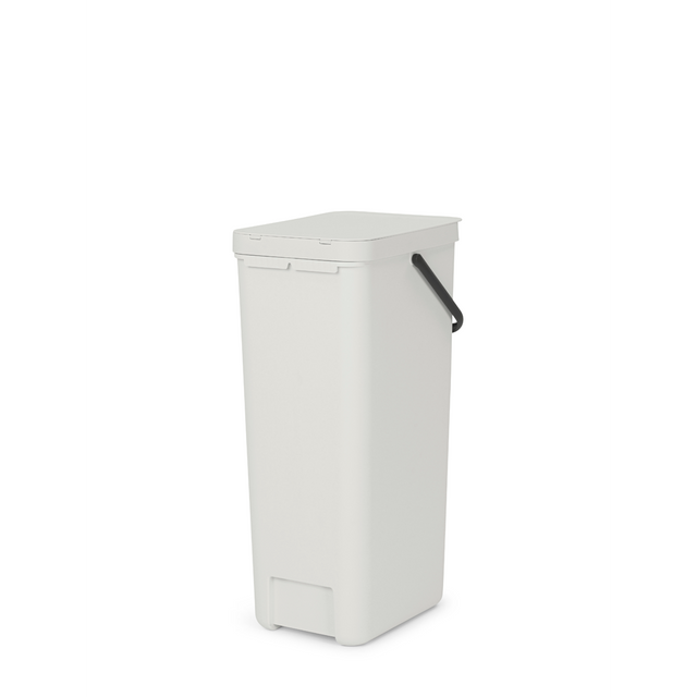 Basurero Reciclaje Sort & Go 40 Lt White