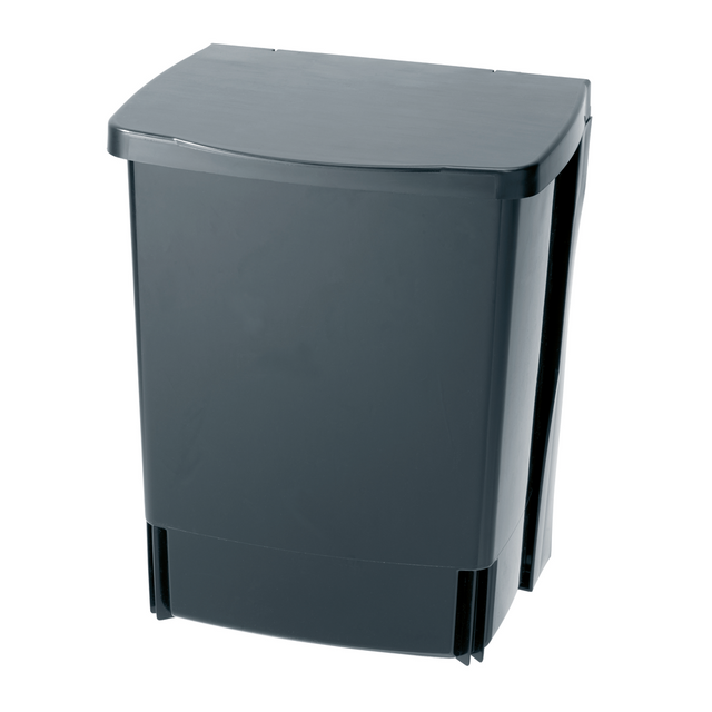 Basurero con soporte para puerta 10 Lt Black