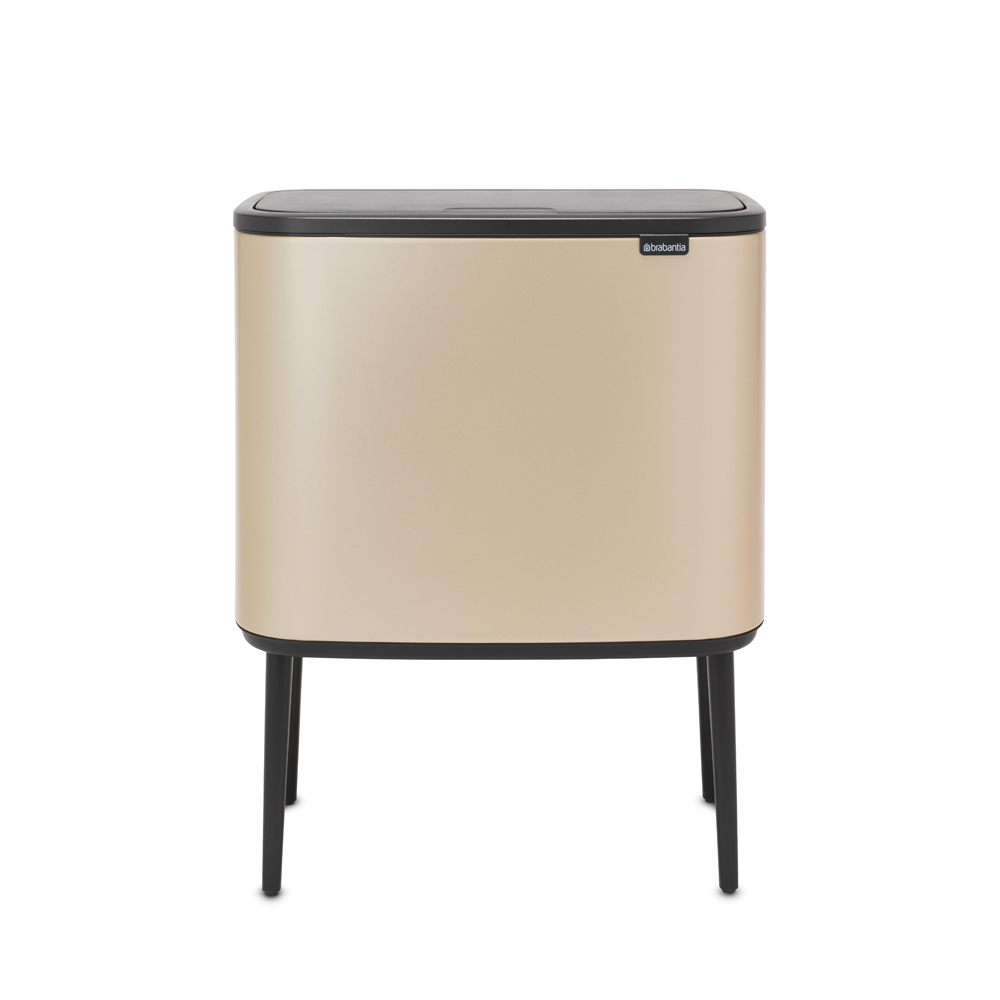 Basurero Bo Touch 11 + 23 Lt Metallic Gold