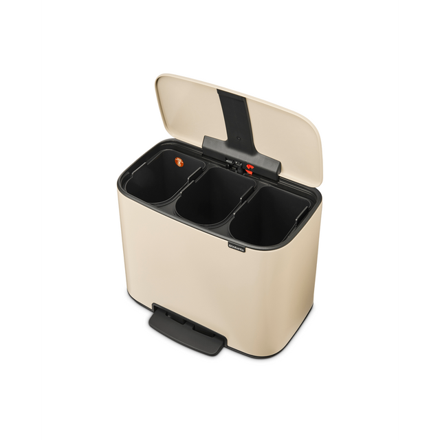 Basurero Pedal Bo 3 x 11 Lt Soft Beige