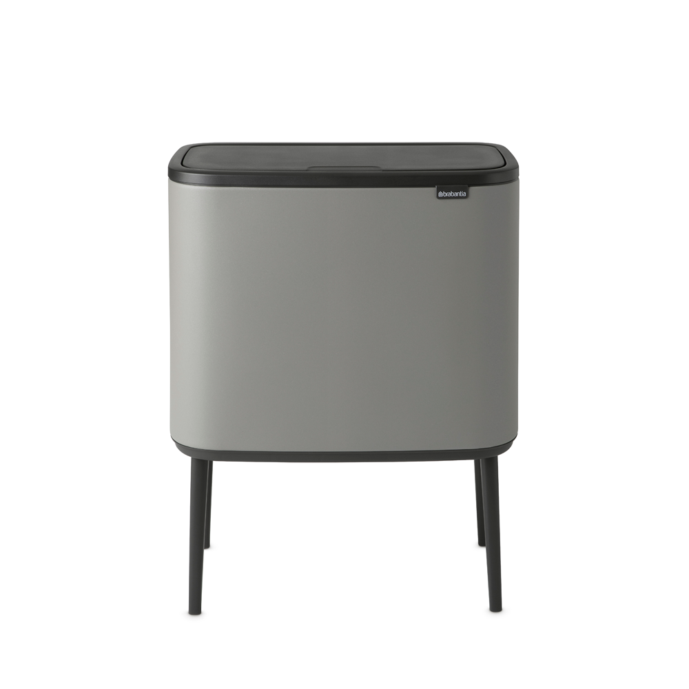 Basurero Bo Touch 36 Lt Mineral Concrete Grey