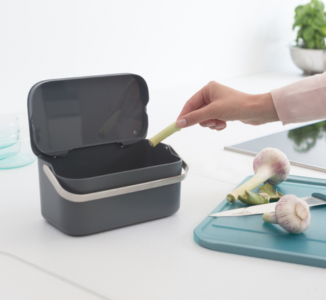 Contenedor para desperdicios SinkSide 1,8 Lt Dark Grey