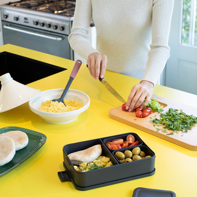 Contenedor para almuerzo Make & Take Bento Grande Dark Grey