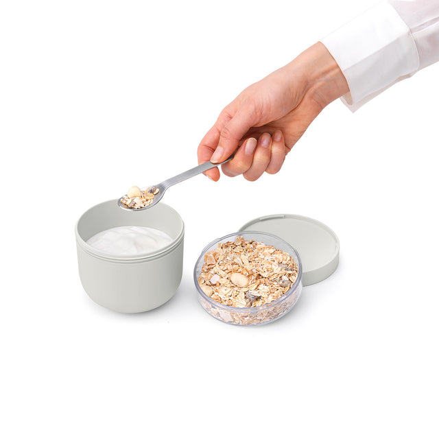 Bol de desayuno Make & Take 0,5L plástico - Light Grey
