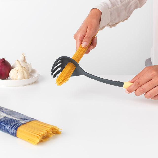 Tasty+ Cuchara de espaguetis con medidor - Vanilla Yellow