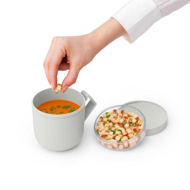 Taza para sopa Make & Take 0,6L plástico - Light Grey