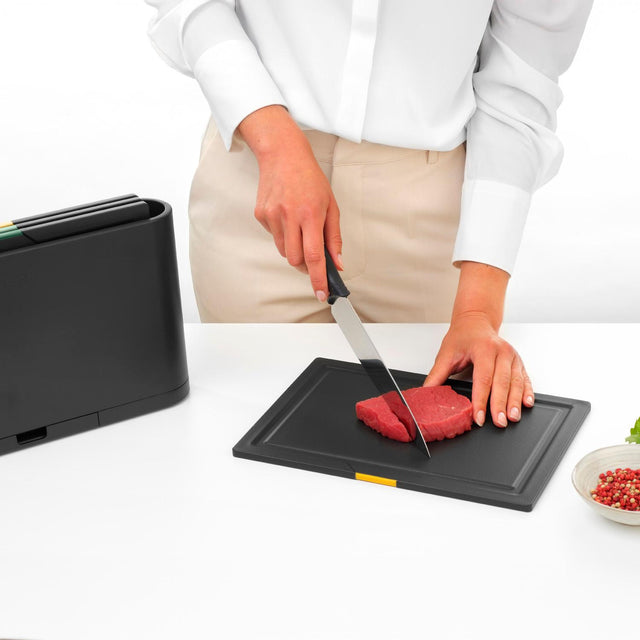Juego de 4 tablas para cortar Tasty - Dark Grey