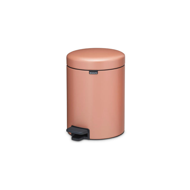 Basurero Pedal NewIcon 5 Lt Balde Plástico Warm Copper