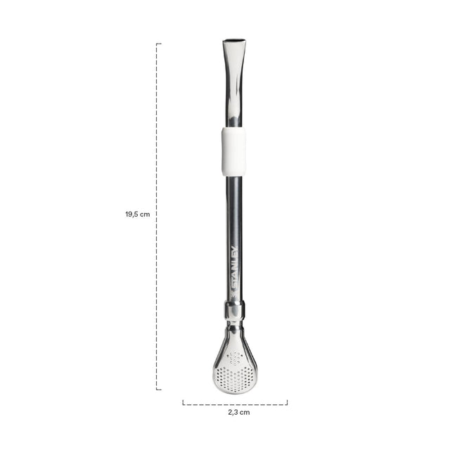 Bombilla para Mate de Cuchara Blanca 2.0
