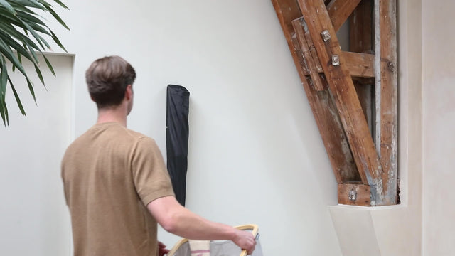 Tendedero Wallfix 24 Mt con funda protectora Metallic Grey